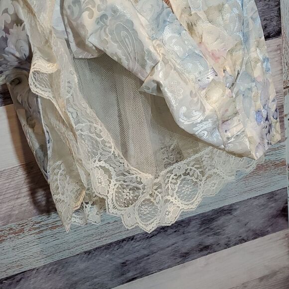 Jessica McClintock Girls 7 Floral Brocade Lace Bodice Dress - Picture 5 of 9